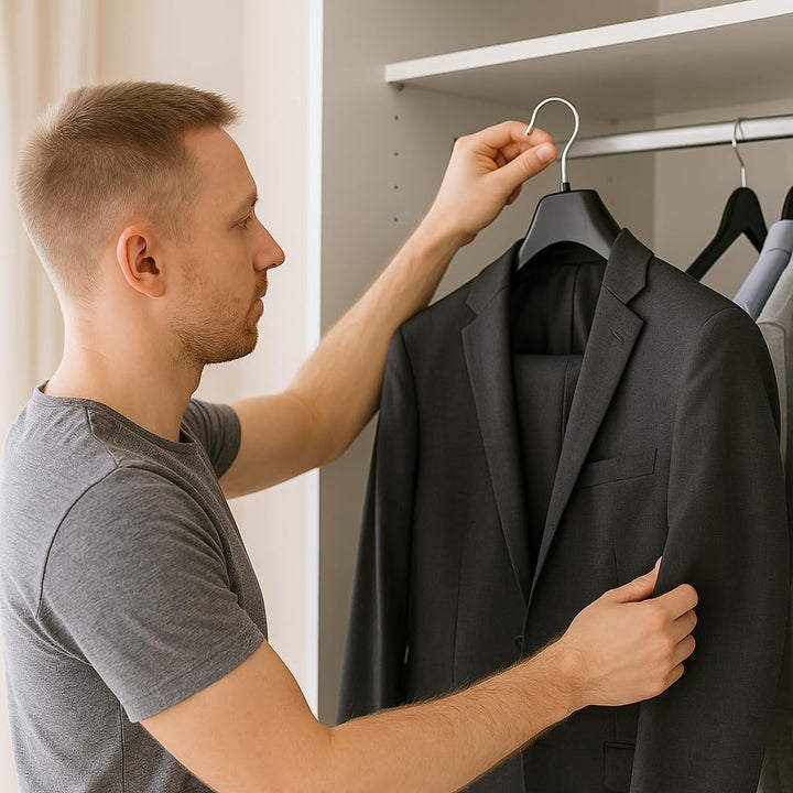Kiroplast Kleiderbügel Oberbekleidung Kleiderbügel Jacken Mäntel breite Schulter Kunststoff rutschfe