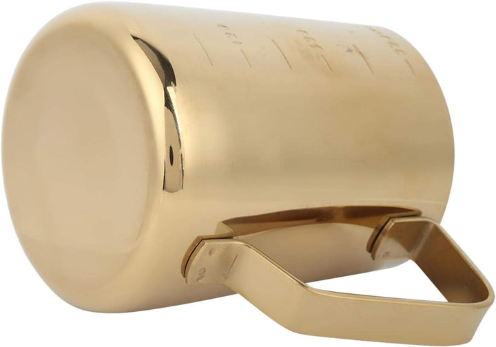 Milchkännchenbecher aus Edelstahl, Kaffee Latte Becher mit ergonomischer Griffwaage Der Milchkrug ha