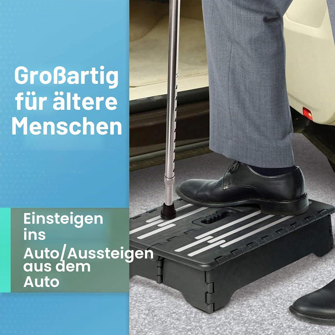 Rutschfester Klapphocker, Tritthocker |bis 100kg |38x22x13cm Tragbarer Faltbarer Aufstiegshilfer Hoc