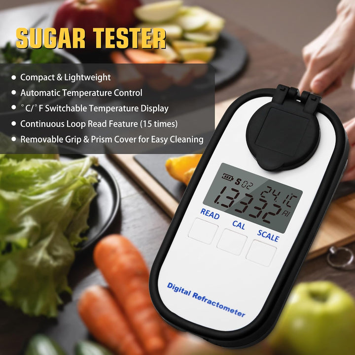 Digitales Brix-Refraktometer Zucker Saft Honig Bier Brix-Refraktometer Schneidflüssigkeit Zucker-Tes