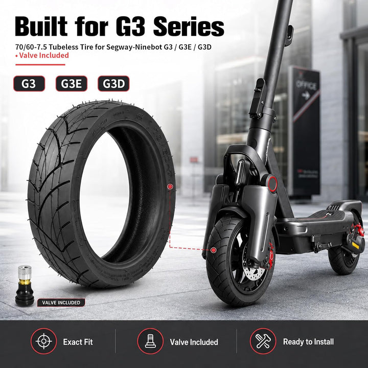 70/60-7.5 Jelly-Reifen - 11 Zoll Rutschfest Tubeless Reifen