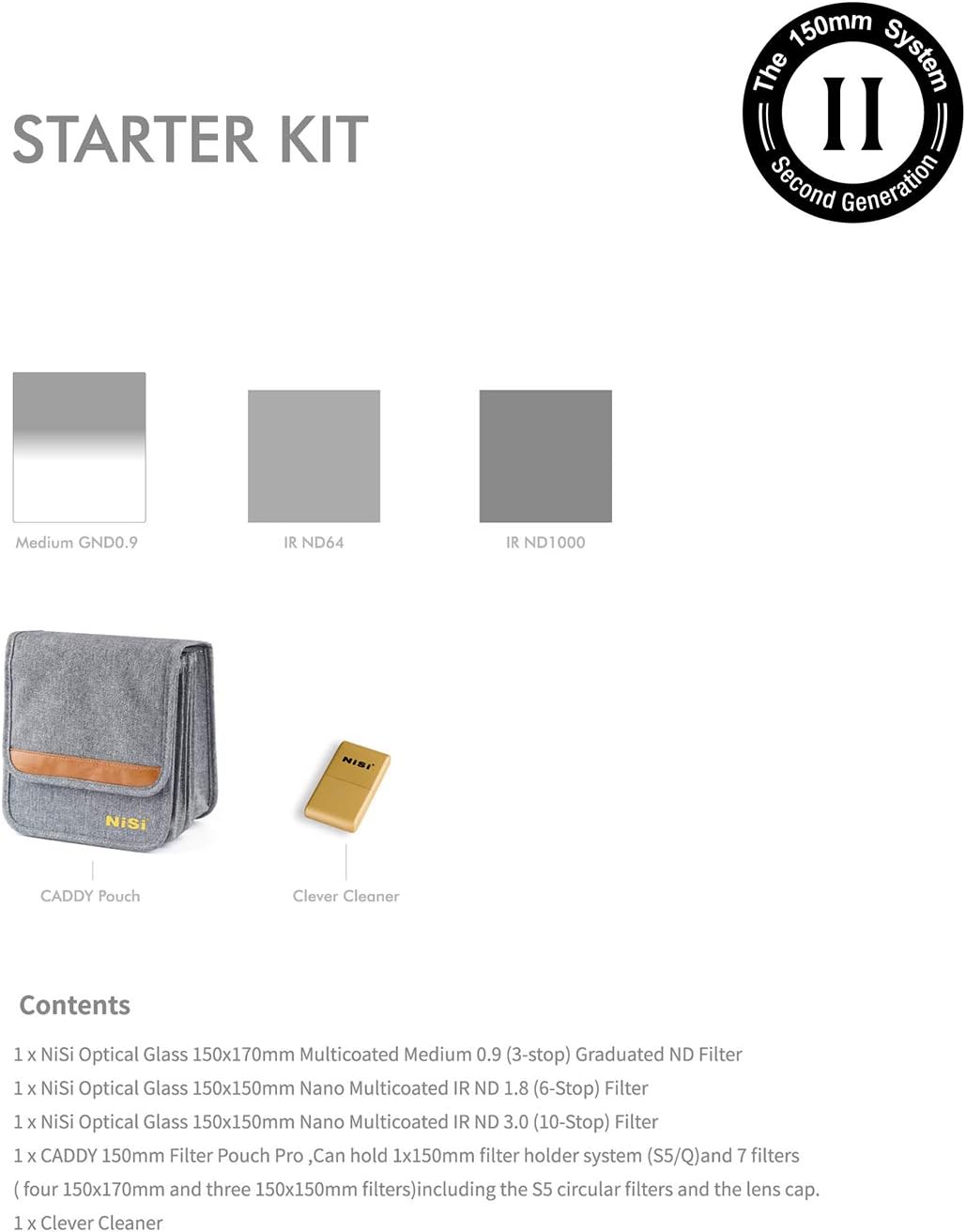 NiSi 150mm Filterkit - Starter Kit II, Starter Kit II