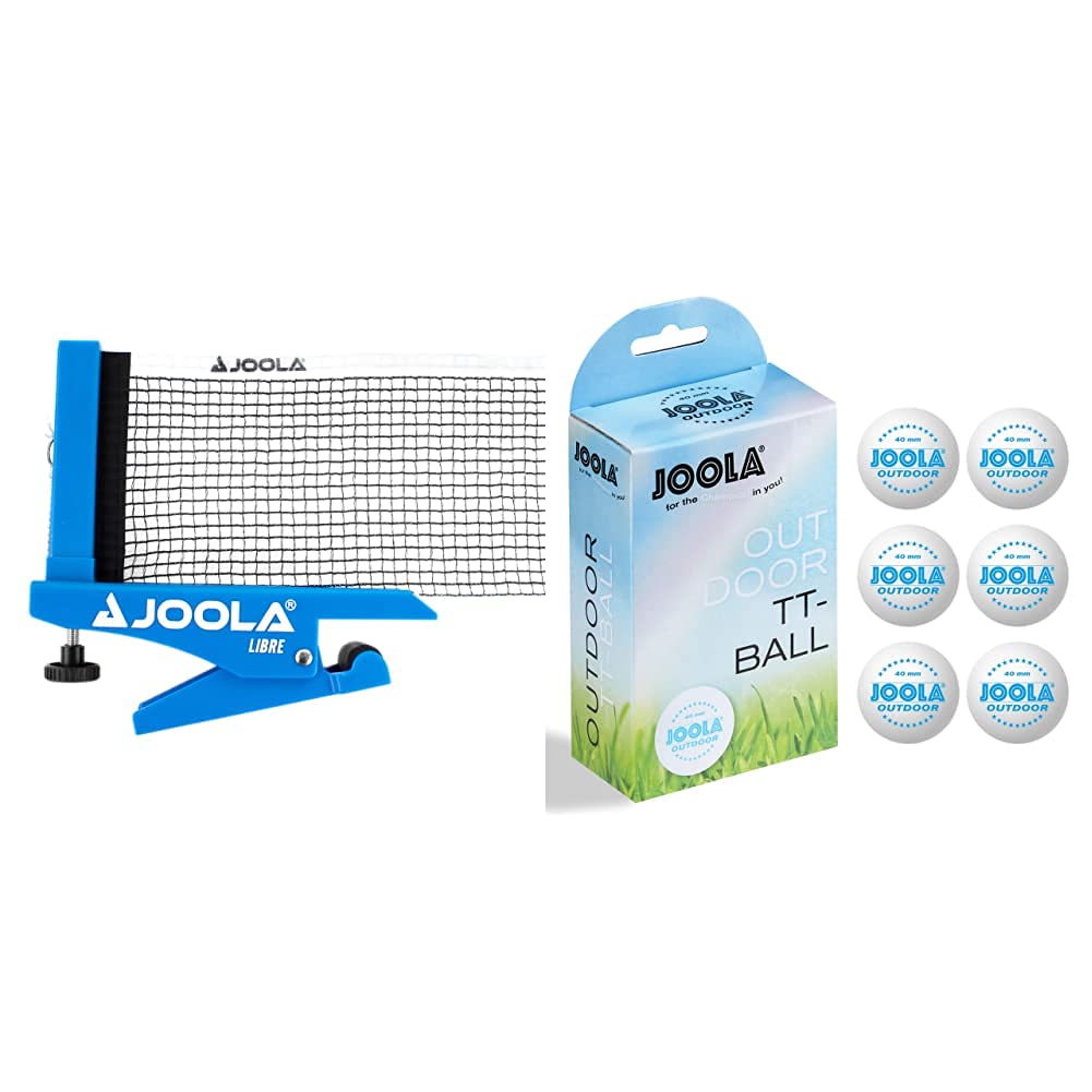 JOOLA Tischtennisnetz LIBRE- OUTDOOR Tischtennisnetz-Garnitur für Freizeitsport - Klemmtechnik - Höh