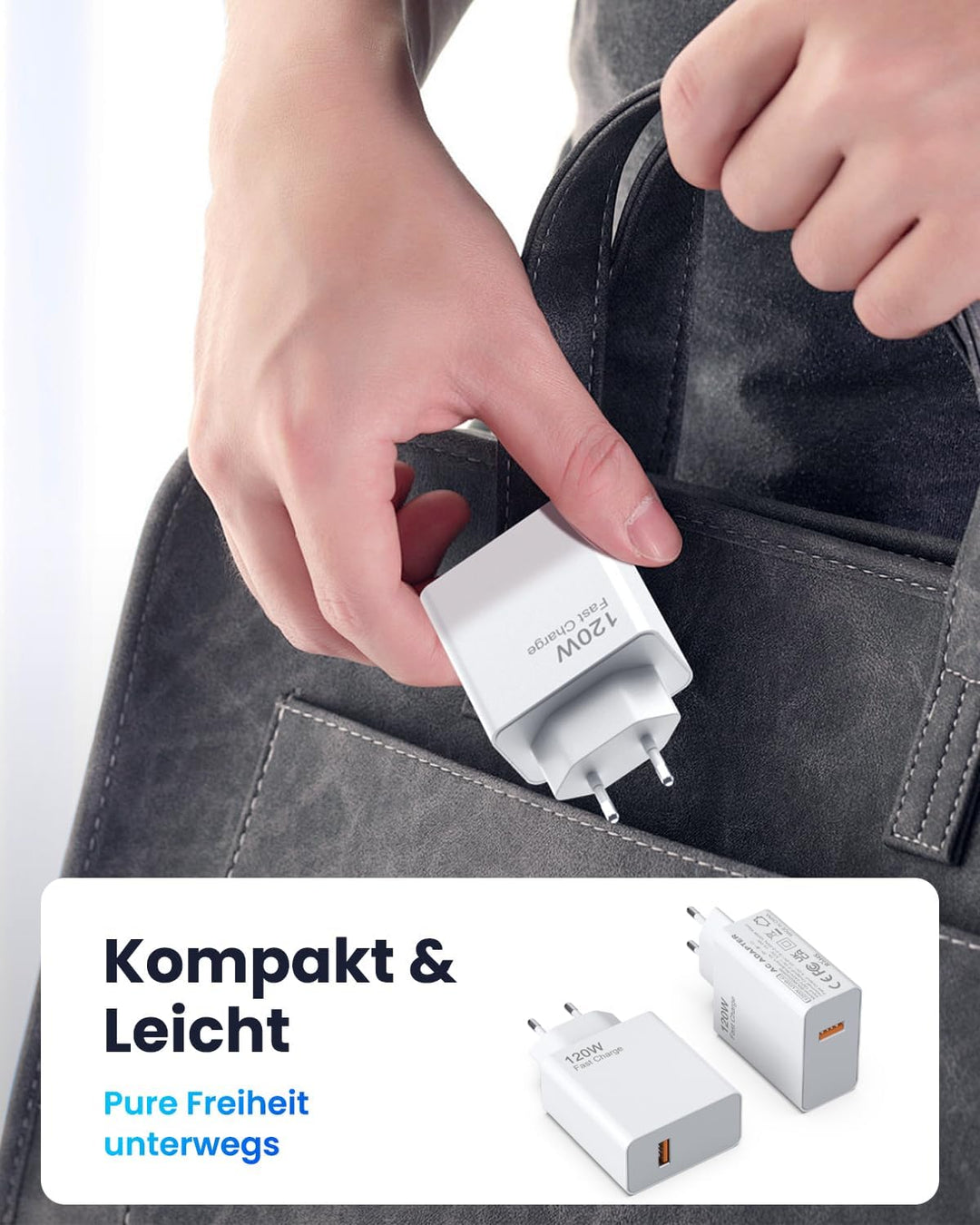 120W USB Netzteil Ladekabel Kompatibel für Xiaomi mit 1M USB C Kabel