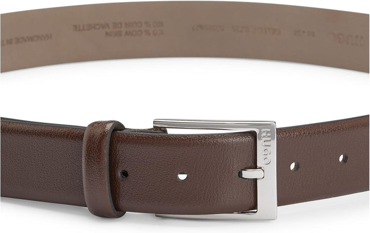 HUGO Gürtel Herren 120 Braun (Dunkelbraun 202), 120 Braun (Dunkelbraun 202)