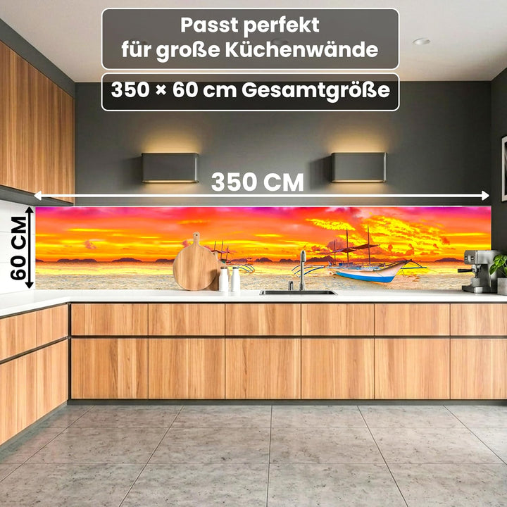 DIMEX Küchenrückwand Folie selbstklebend Schiff | Klebefolie - Dekofolie - Spritzschutz für Küche |