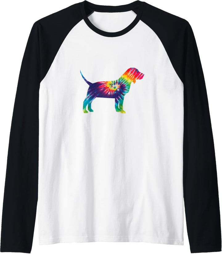 Tie Dye Dog Lover Beagle Raglan