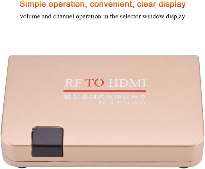 Sorandy HF-zu-HDMI-Konverter, Stabiler HF-HDMI-Modulator-Adapter, All-Standard-Konverter-Analog-TV-E