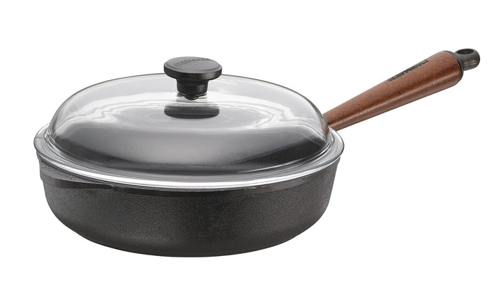 SKEPPSHULT Bratpfanne, Holz, Schwarz, 25 cm, 25 cm