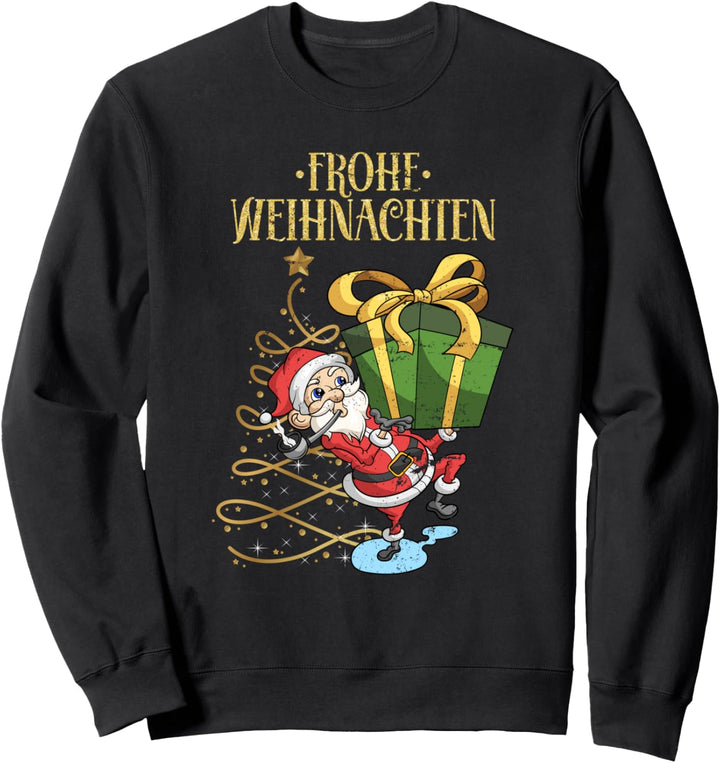 Niedlicher Weihnachtsmann Geschenk Frohe Weihnachten Sweatshirt