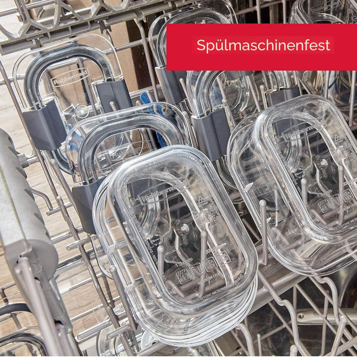 Rubbermaid Commercial Products 2108389 Brillanz Rubbermaid Brilliance Frischhaltedosen | 44 Stück Ku