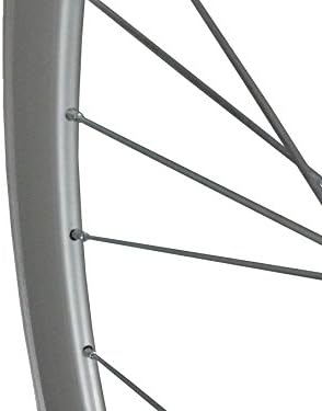 Woo Hoo Bikes Deep V 43 mm Hinterrad für Fixie, Fixed Gear, Track Single Speed Bike silber, silber