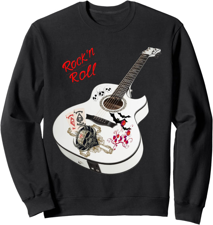 Rock n Roll Gitarre Sweatshirt