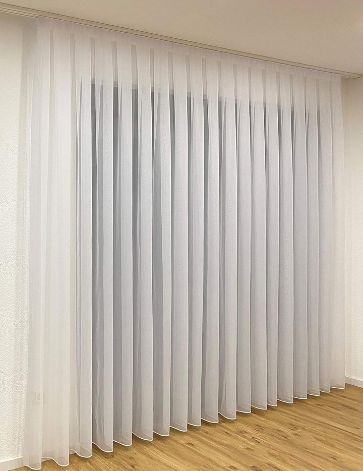 Fertiggardine weiss Store (Breite 120 cm Länge 240 cm), Breite 120 cm Länge 240 cm