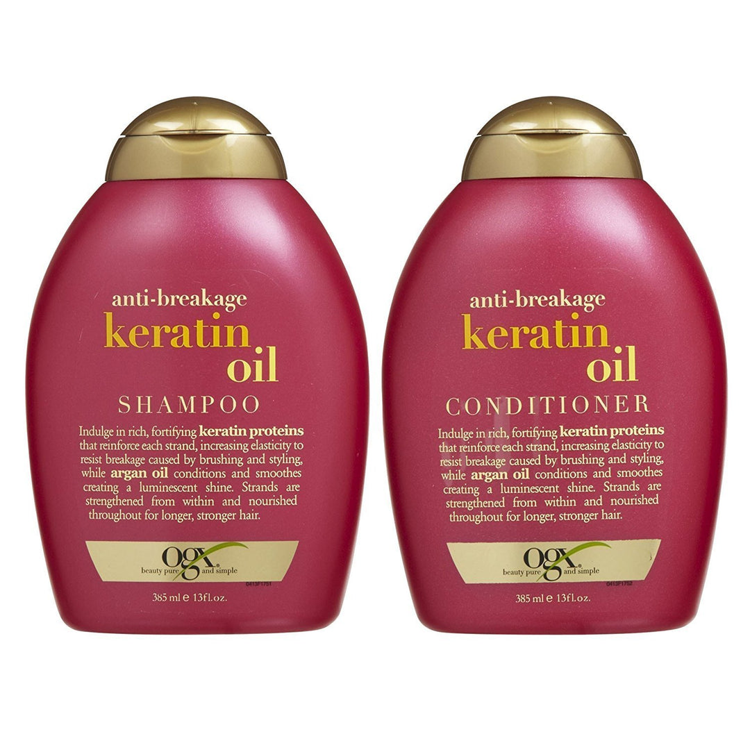 OGX Anti-breakage Keratin Oil Shampoo &amp; Conditioner (13 Ounces) by OGX