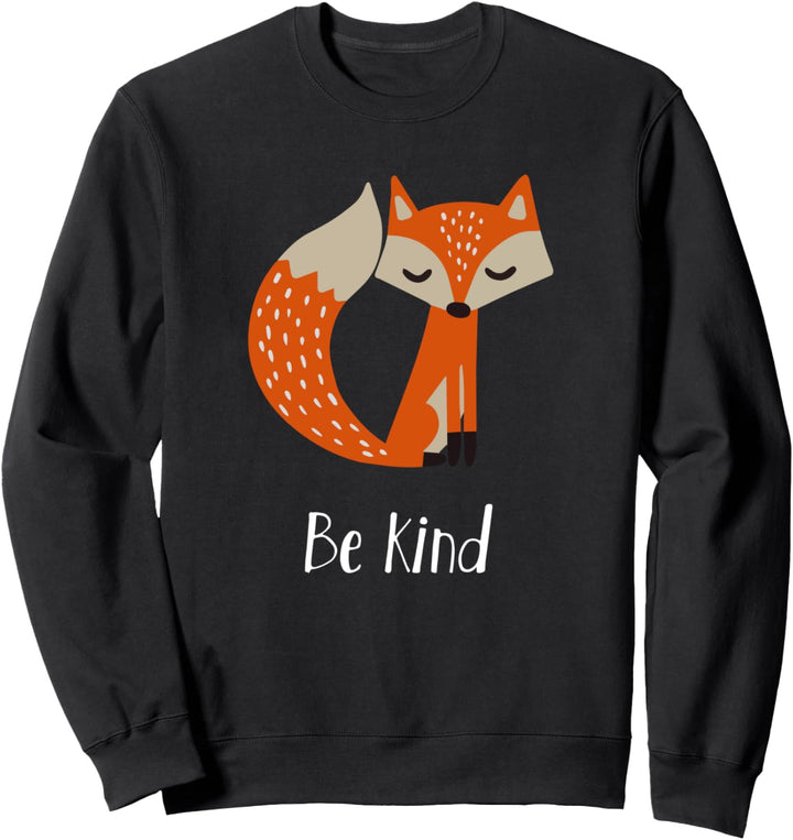 Be Kind T-Shirt mit Fuchs-Motiv Sweatshirt
