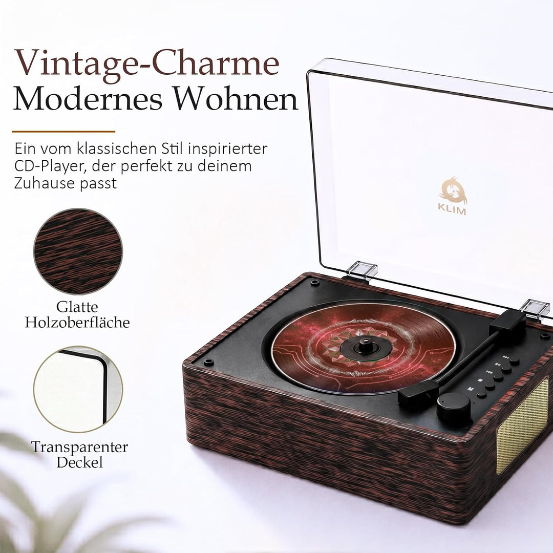 Heritage CD Player mit Bluetooth Lautsprecher