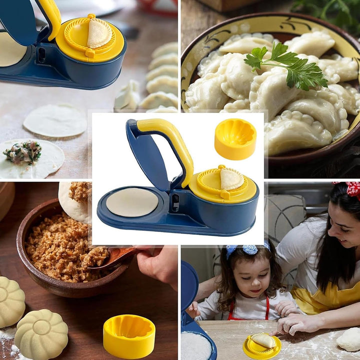 Dumpling Maker Presse Teighaut Presse Dunkelblau., Dunkelblau.