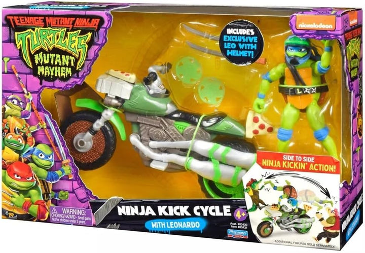 Teenage Mutant Ninja Turtles - Drive N Kick Cycle W/Figure