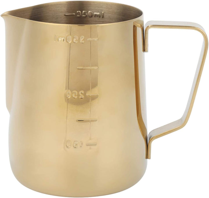 Milchkännchenbecher aus Edelstahl, Kaffee Latte Becher mit ergonomischer Griffwaage Der Milchkrug ha