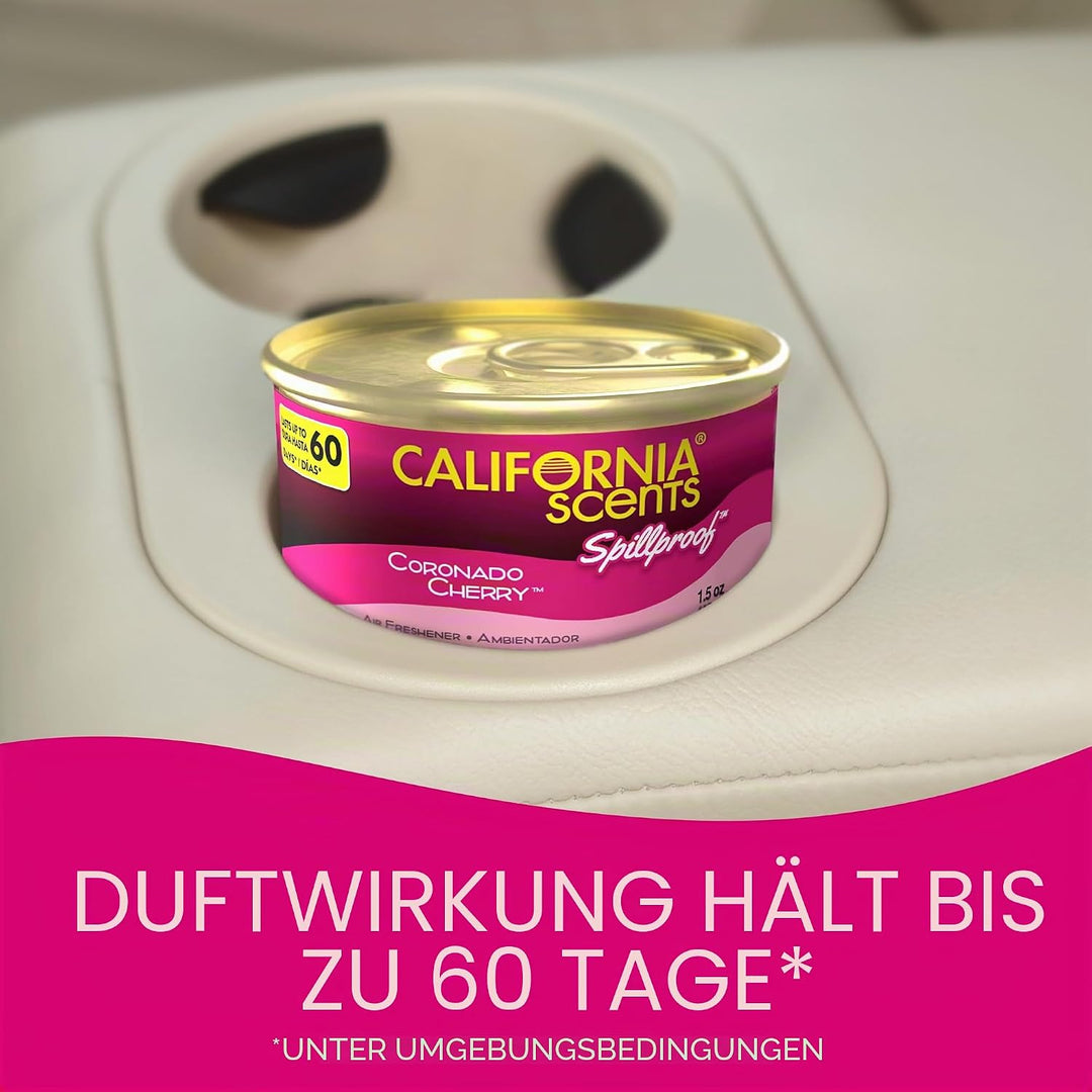 California Scents Car Scents Autoduft Lufterfrischer Duftdosen Air Freshener, Coronado Cherry , 42g
