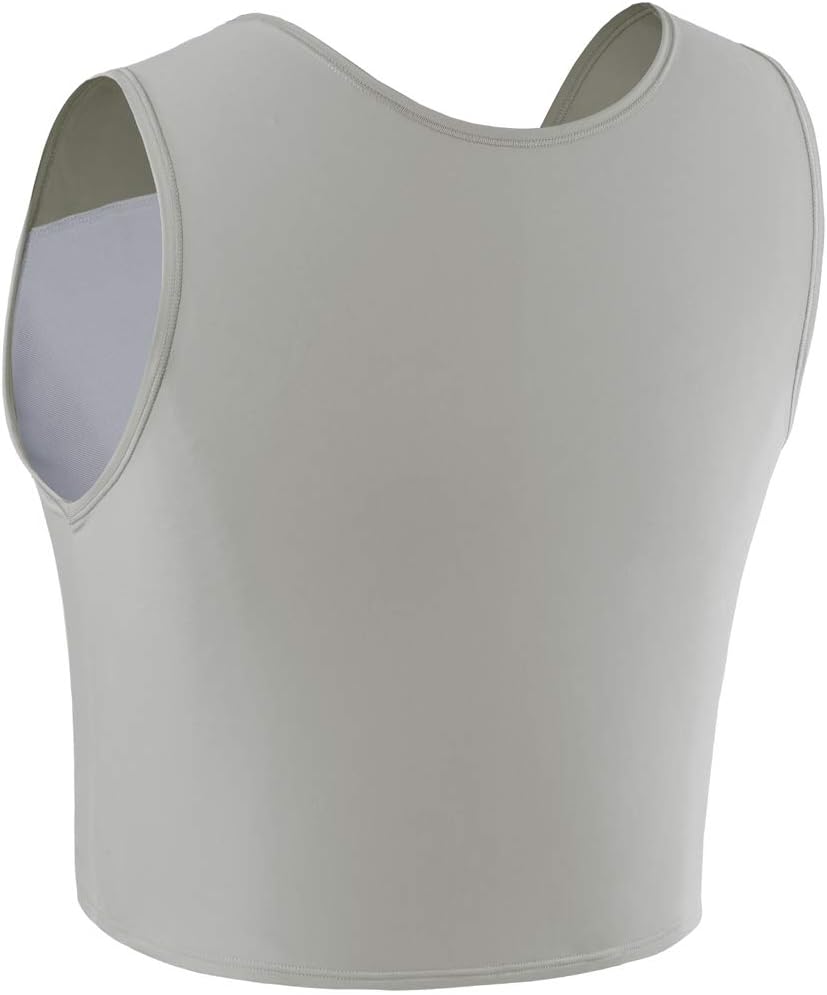 XUJI Transgender FTM Trans Atmungsaktive Halb Brust binder 3XL Grau, 3XL Grau