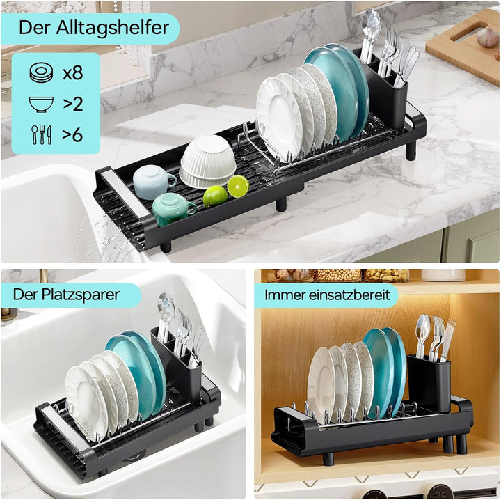 KINGRACK Kleines Abtropfgestell, Schwarz, Schwarz