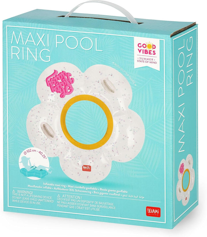 Legami - Pool aufblasbare Donut, Maxi aufblasbare Donut für Kinder und Erwachsene, Meer Strand aufbl
