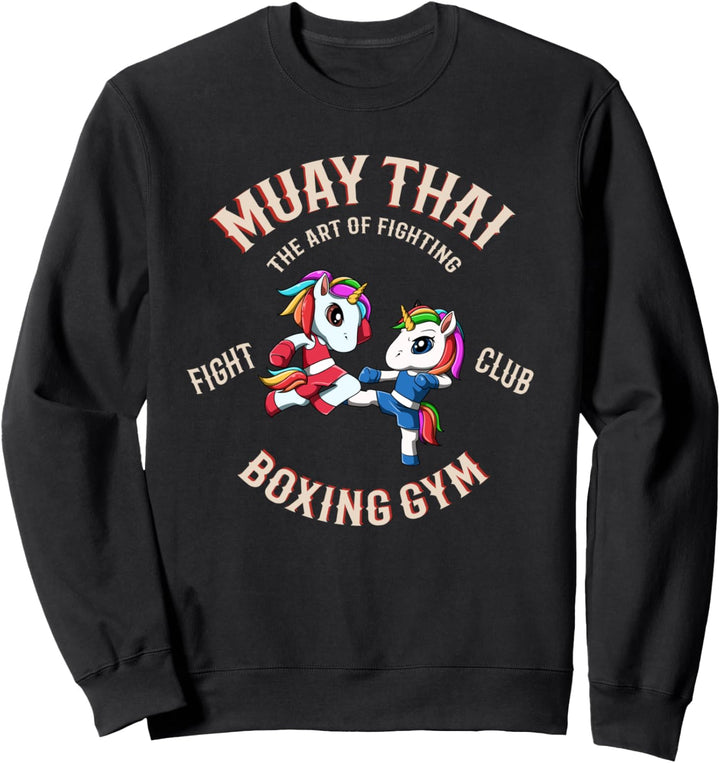 Niedliche Muay Thai Einhörner - MMA Fighting Thai Boxing Sweatshirt