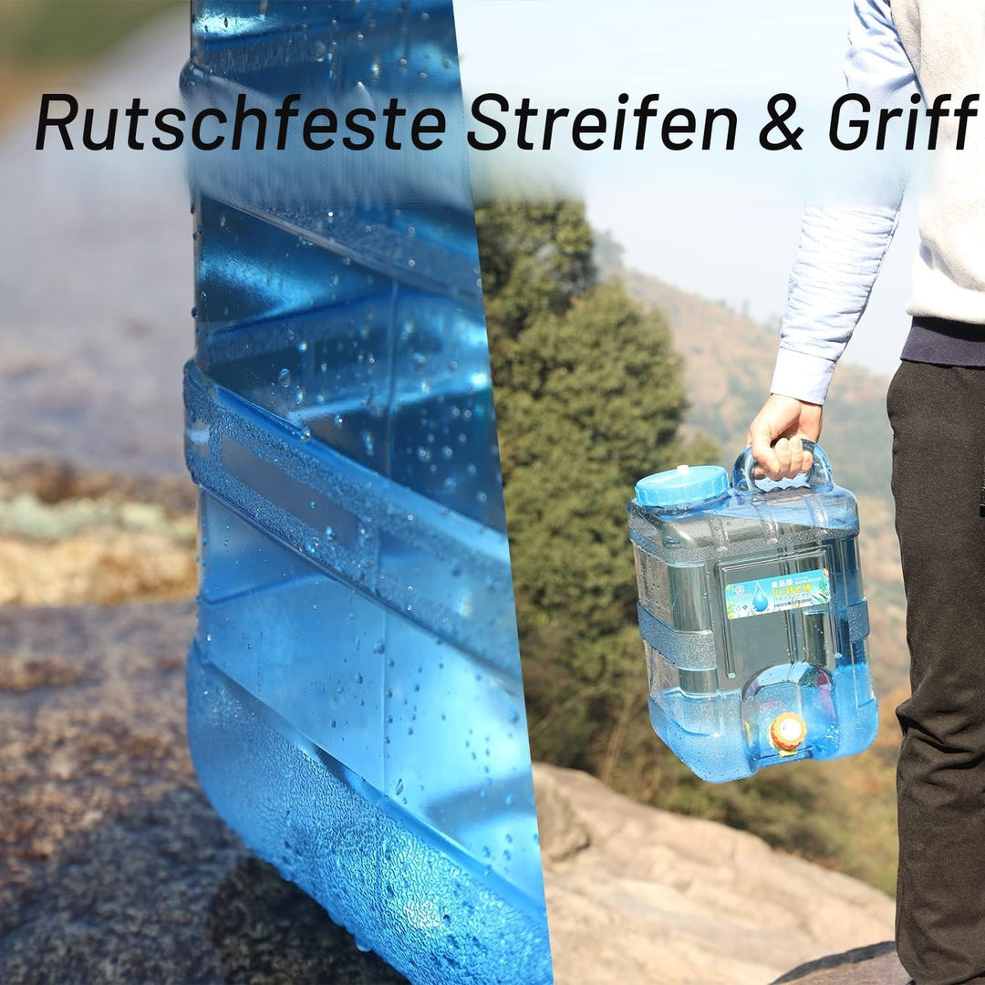 Sparkstarses Wasserbehälter mit Hahn, 5-22L Kunststoff Wasserkanister, BPA-frei Camping Wasserkanist