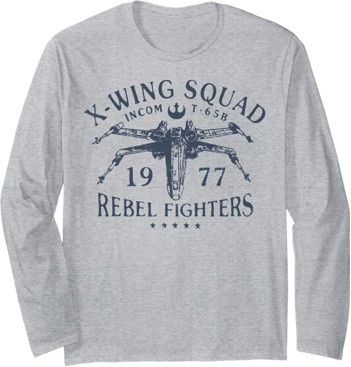 Star Wars X-Wing Squad 1977 Rebel Fighters Langarmshirt
