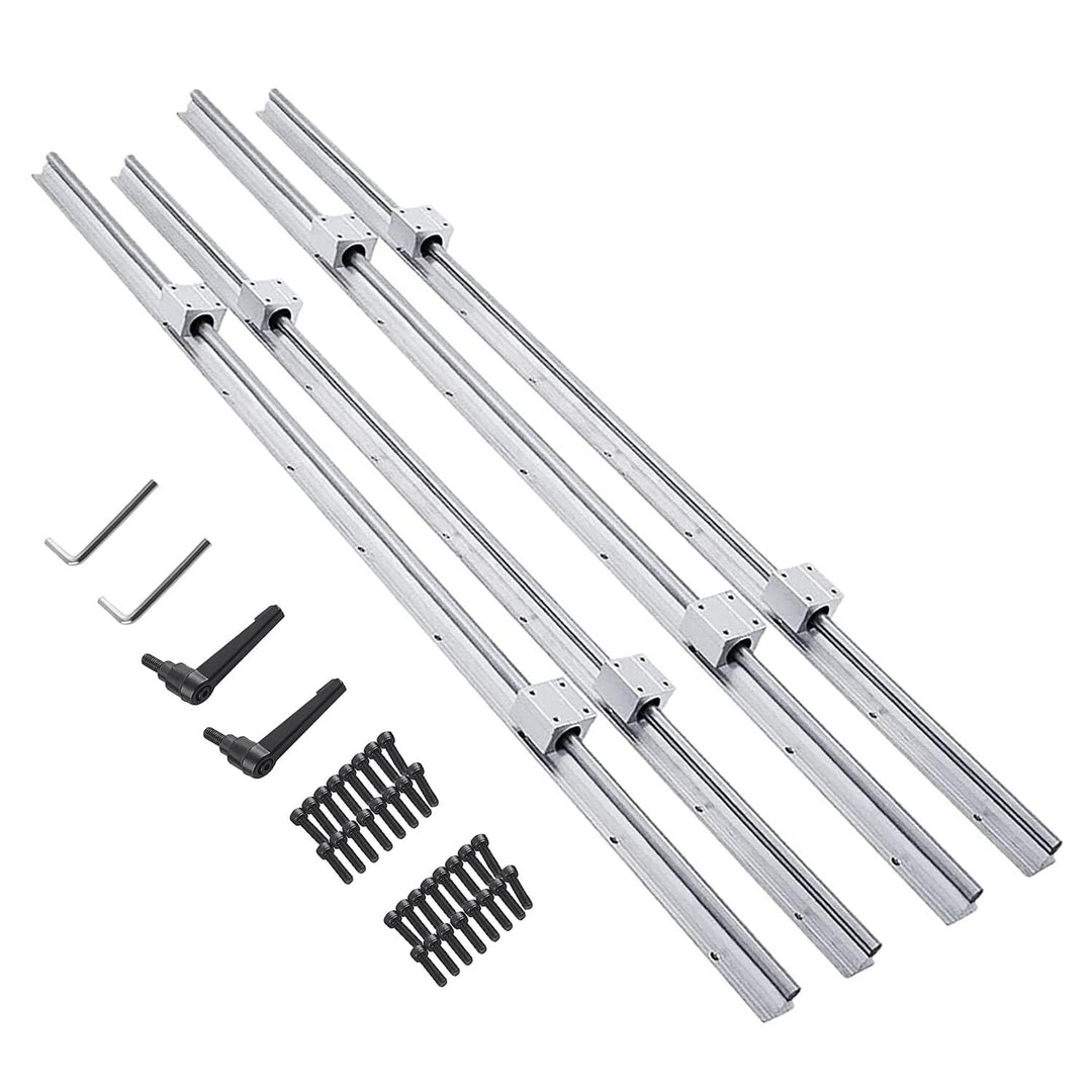 CNCMANS Linearführung 4 Stücke SBR20-800mm Führungsschiene und 8 Stücke SBR20UU Schiebeblock bearing