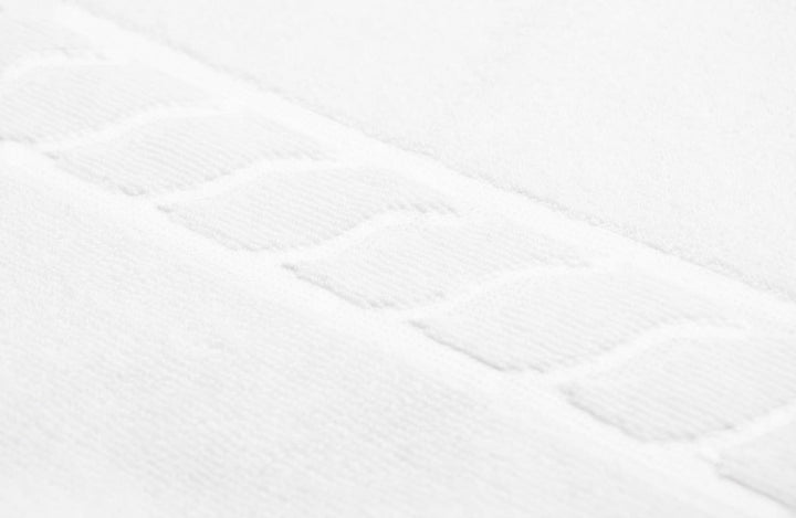 ZOLLNER 6er Set Handtücher mit Zopfmuster, Baumwolle, ca. 50x100 cm, weiss Weiss 50 x 100 cm, Weiss
