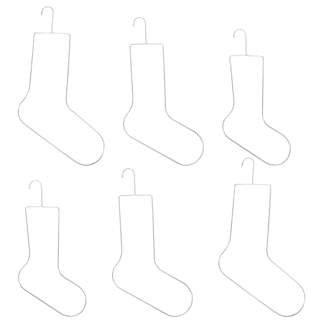 Angoily 6 Stück Metall Sockenspanner Für Strick- Und Häkelstrümpfe Formstabiler Sockentrockner Und D