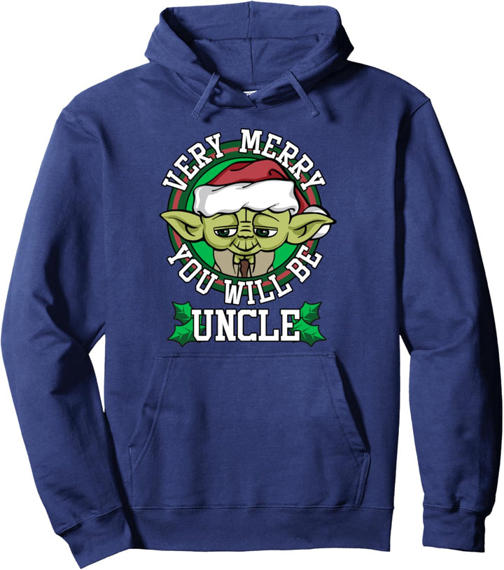 Star Wars Yoda Very Merry Uncle Holiday Pullover Hoodie