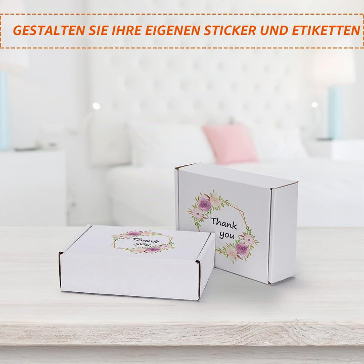 HORLIMER 50 Stück Versandkartons Kleine Kartons Boxen, Faltkarton Verpackungskartons für Warensendun
