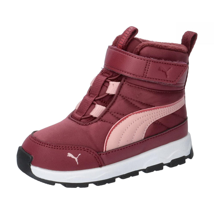 PUMA Unisex Baby Evolve Boot Ac+ Inf Sneaker 25 EU Dark Jasper Future Pink Astro Red, 25 EU Dark Jas