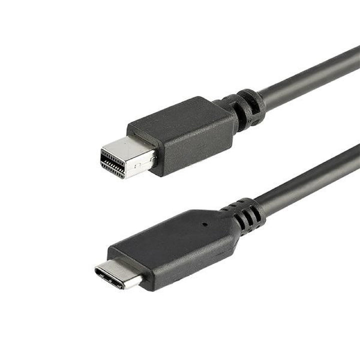 StarTech.com 1,8m USB-C auf Mini DisplayPort Kabel - USB C zu mDP Kabel - 4K 60Hz - Schwarz (CDP2MDP