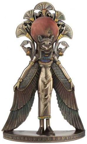 Veronese Design Sekhmet Geflügelte ägyptische Kriegergöttin Wandkunststatue