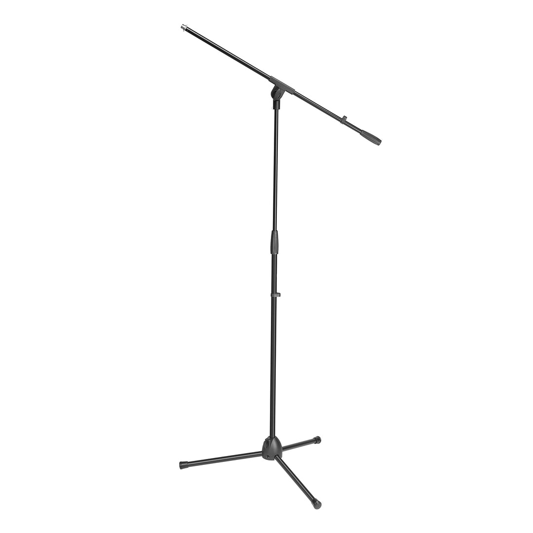Adam Hall Stands S 5 BE - Mikrofonständer mit Schwenkarm, Höhenverstellung bis zu 1,62 m, schwarz