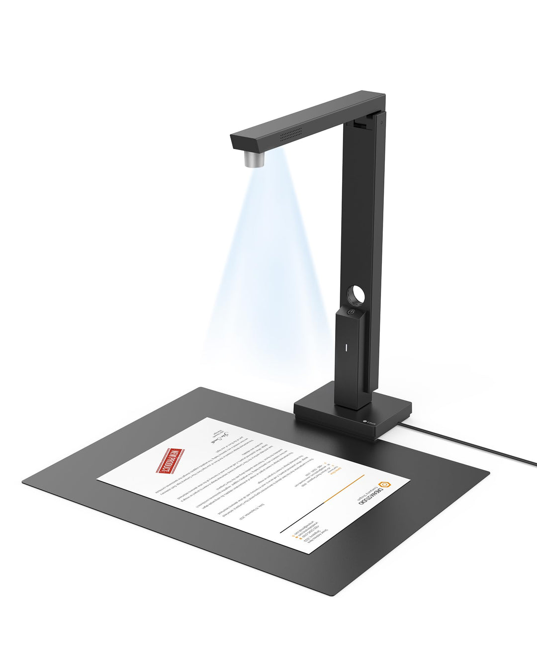 CZUR Lens Pro 12MP USB-DocumentenKamera und Visualizer, Faltbarer Dokumentenscanner mit OCR, Mobiler