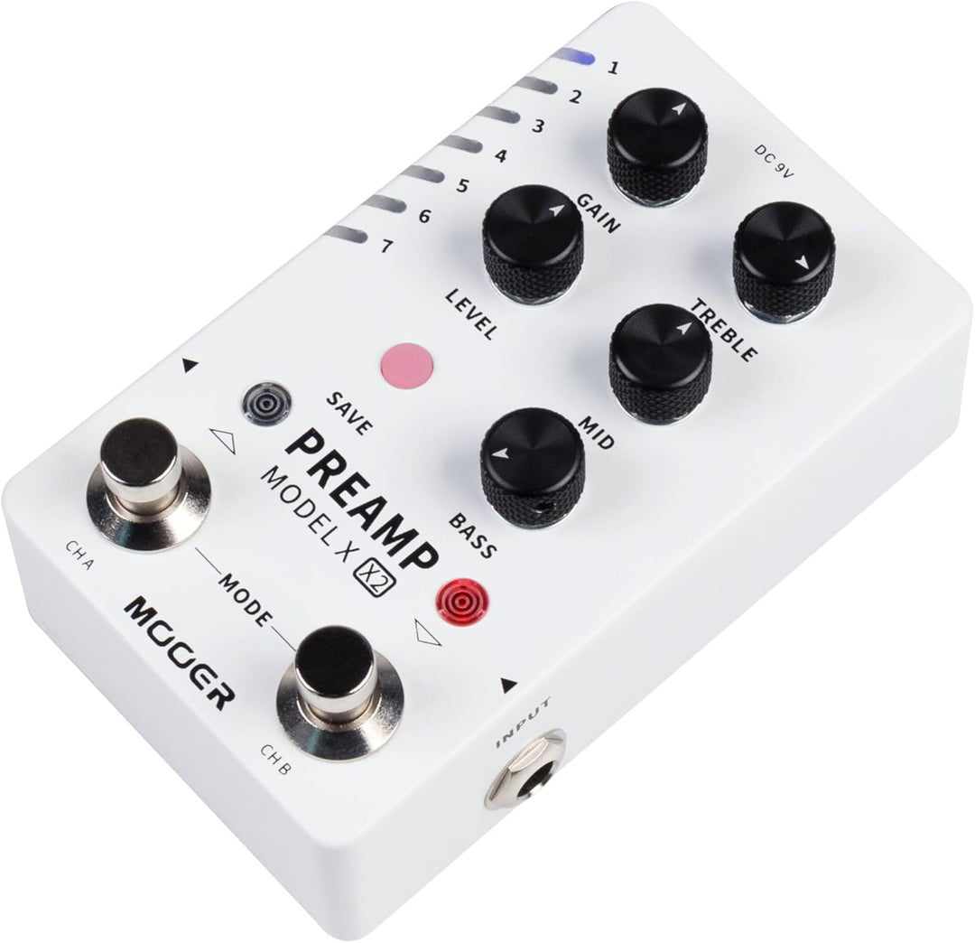 Mooer Preamp Model X2 - Dual-Channel Digital Preamp Pedal