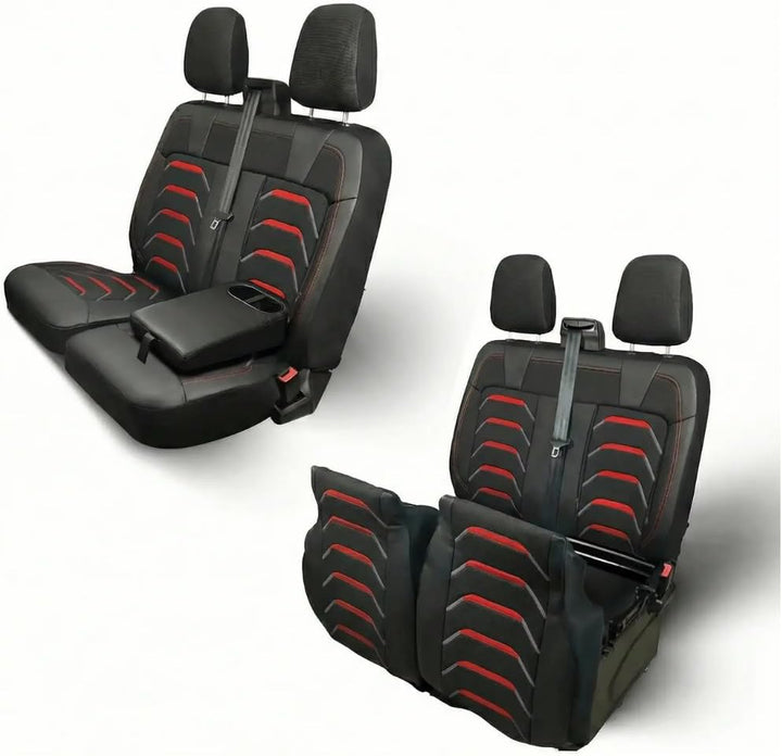 Autositzbezüge Universal 2+1 für Transit Custom (2015-2023) – Premium Vordersitze Auto Sitzbezug aus
