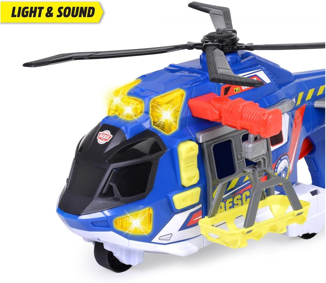 Dickie Toys - Spielzeug-Helikopter für Kinder ab 3 Jahre, gross (39 cm) - Rettungs-Hubschrauber mit