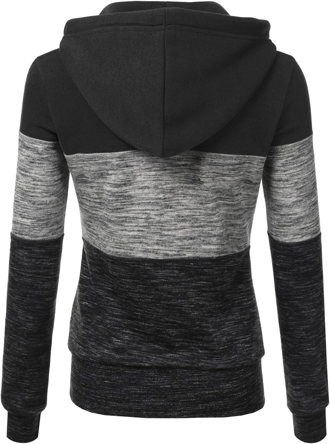 LIAMERHE Damen Kapuzenpullover Basic Damen Hoodie mit Reissverschluss Kapuzenpulli Langarm Kapuze He