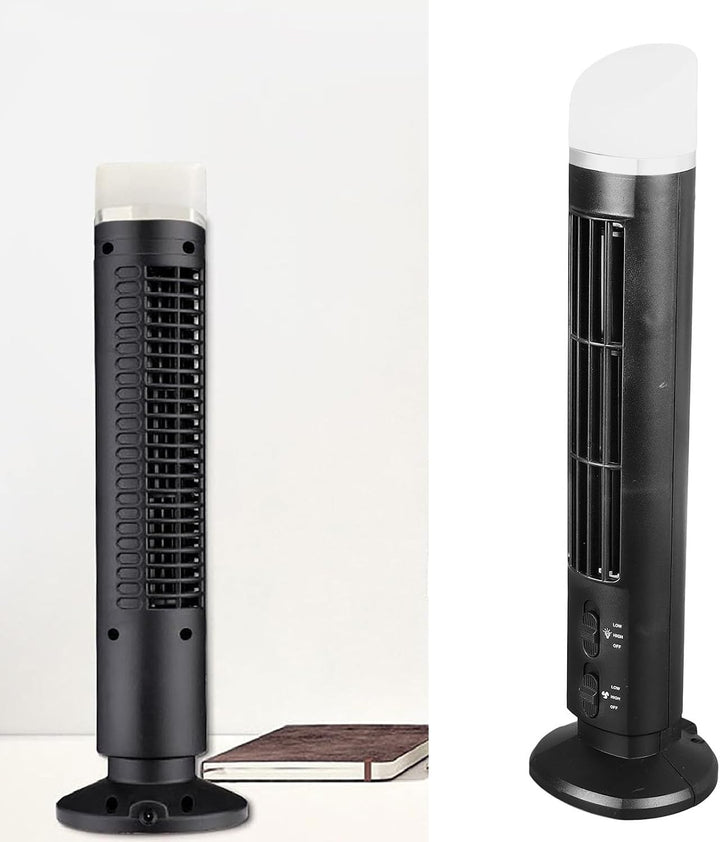 TOPINCN Turmventilator für Schlafzimmer mit Leichten ABS-Metallkomponenten, 90 Grad Oszillierender F