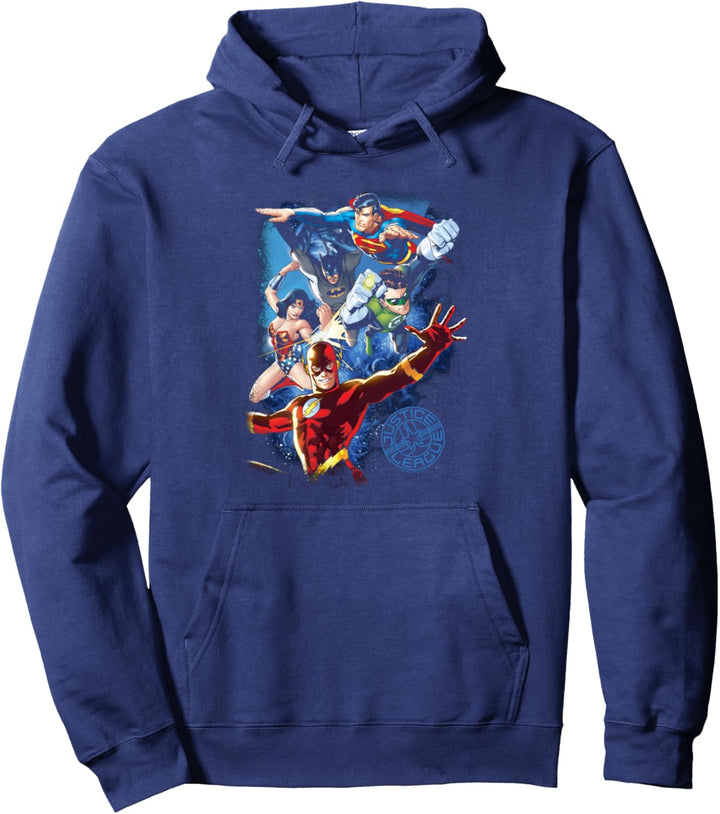 Justice League Galactic Attack Color Pullover Hoodie