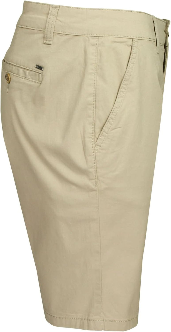 Xact Herren Leinen 23cm Tailored Chino Shorts, Regular Fit 32W Stone, 32W Stone
