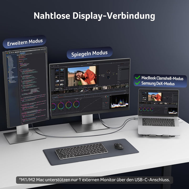Acer USB C auf HDMI 2.1 Kabel 8K@60Hz 1m, 4K@240/144/120Hz Typ-c Thunderbolt 3/4/5 zu HDMI Adapter k