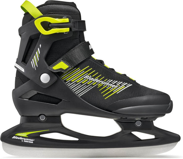 Bladerunner Igniter Ice Allround-Schlittschuh für Freizeitläufer, Herren, Schwarz/Limette 42.5 (UK: